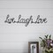 Lavish Home Metal Cutout Live Laugh Love Sign Black 25.5X6.25 Inch